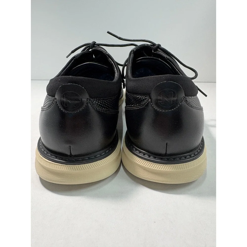 Nunn Bush Kore Mens Black Hybrid Dress Shoes Plain Toe Oxford 10M MS0007